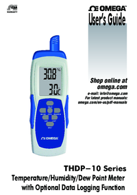 Thumbnail of document Manual - THDP-10 Temperature/Humidity/Dew Point Meter w/Optional Data Logger